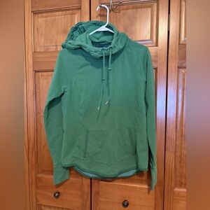 Athleta Green Pullover Hoodie Sweatshirt